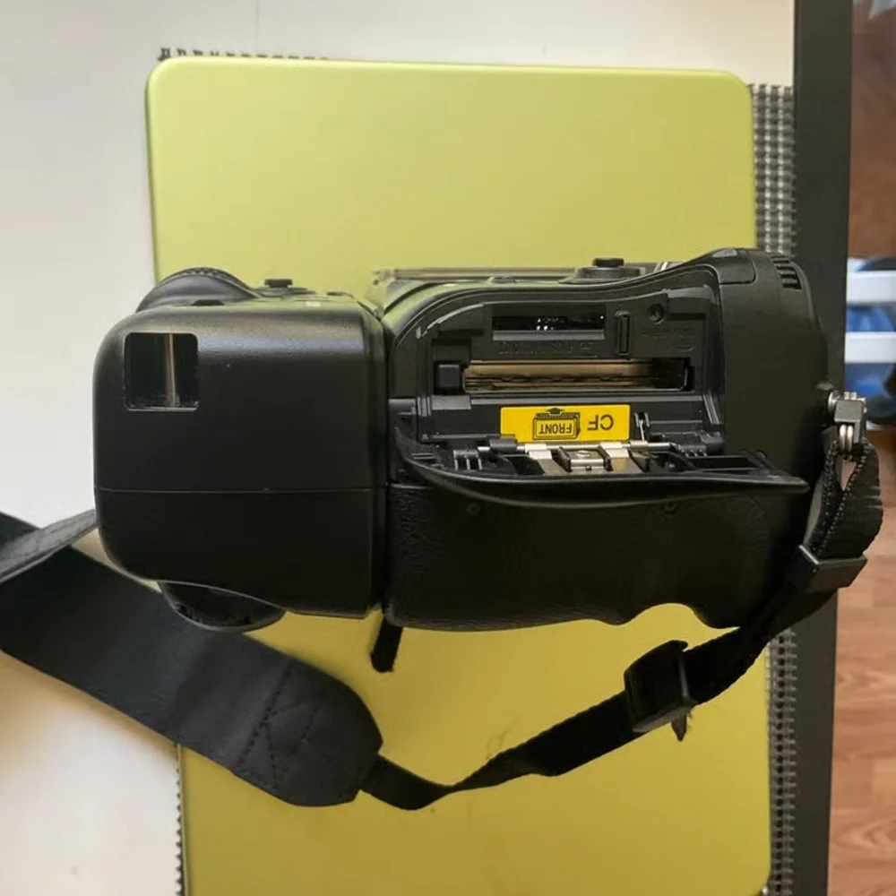 Sony Black Camera Body with Orange Accent